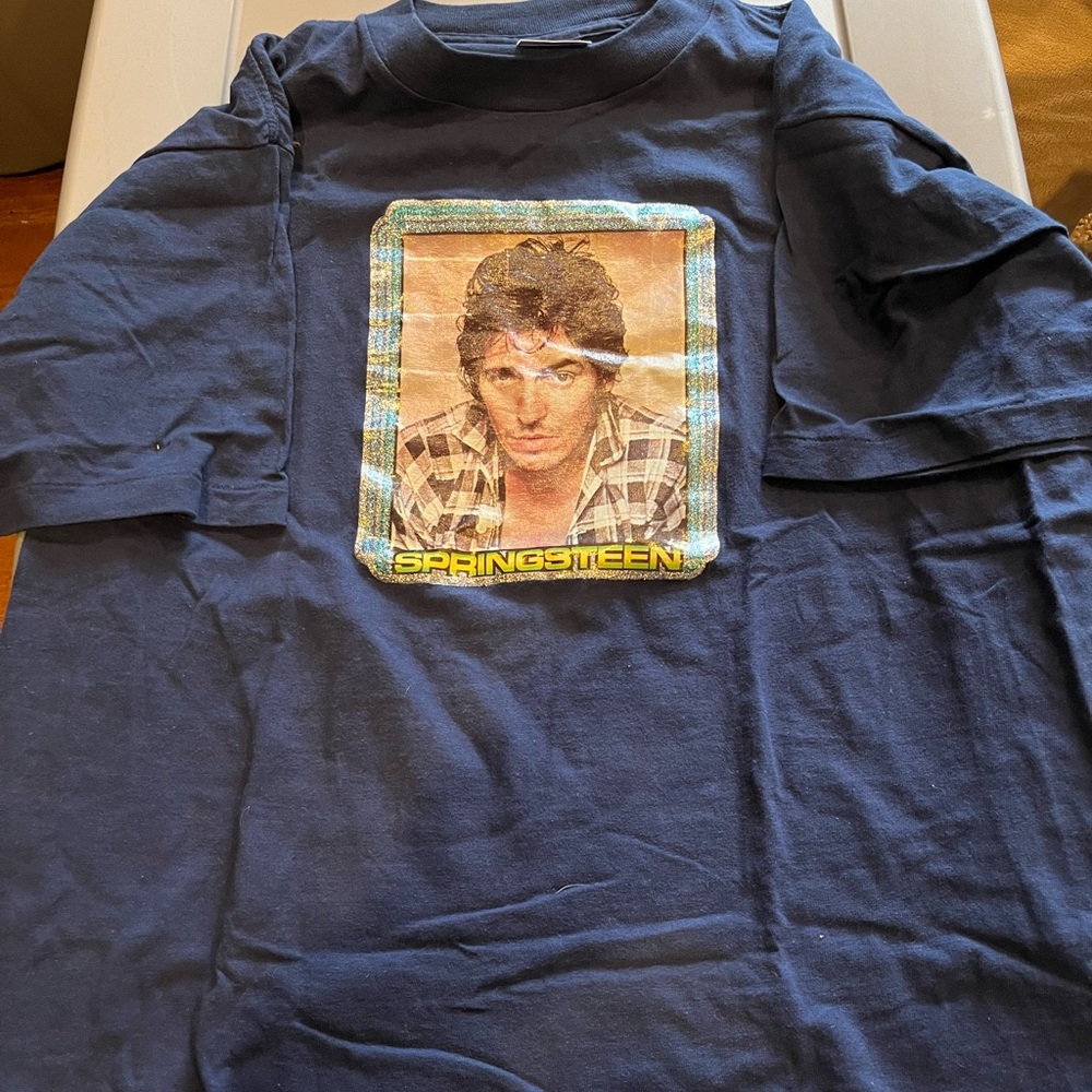 Vintage Bruce Springsteen Short Sleeve Shirt Size XL